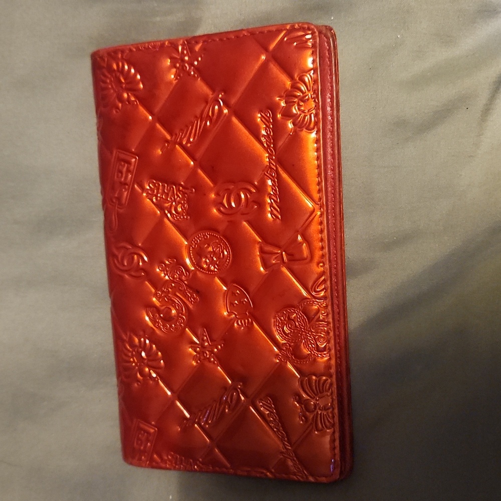 Authentic Chanel Icon Series Long Billfold